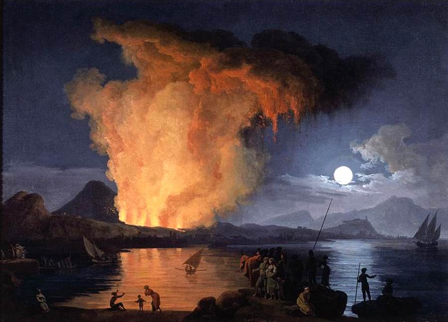 View of the Eruption of Mount Vesuvius by VOLAIRE, Pierre-Jacques