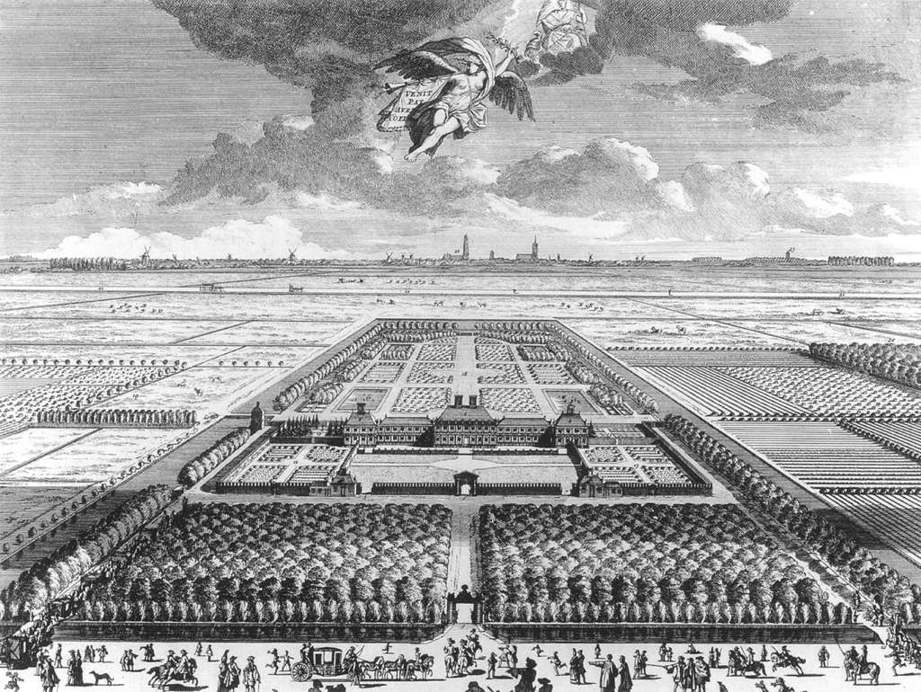 Bird's-Eye View of the Huis ter Nieuburch at Rijswijck by SCHENCK, Pieter