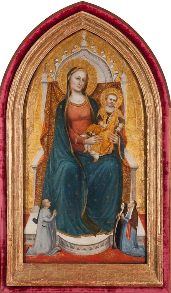 Madonna and Child with Donors by BONSI, Giovanni