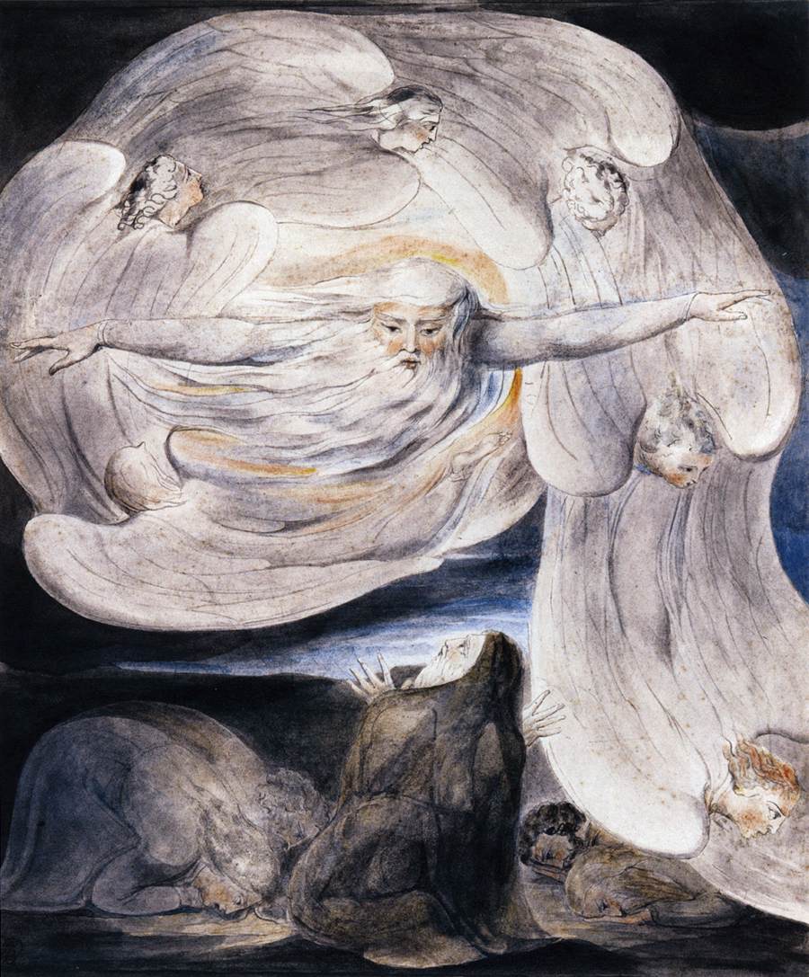 Job Confessing his Presumption to God who Answers from the Whirlwind by BLAKE, William