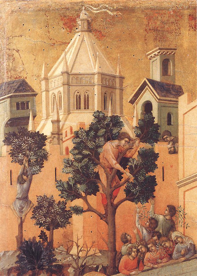 Entry into Jerusalem (detail) by DUCCIO di Buoninsegna