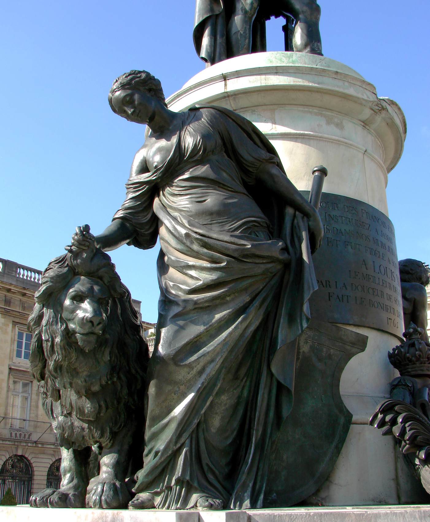 Monument to Louis XV (detail: The Law) by