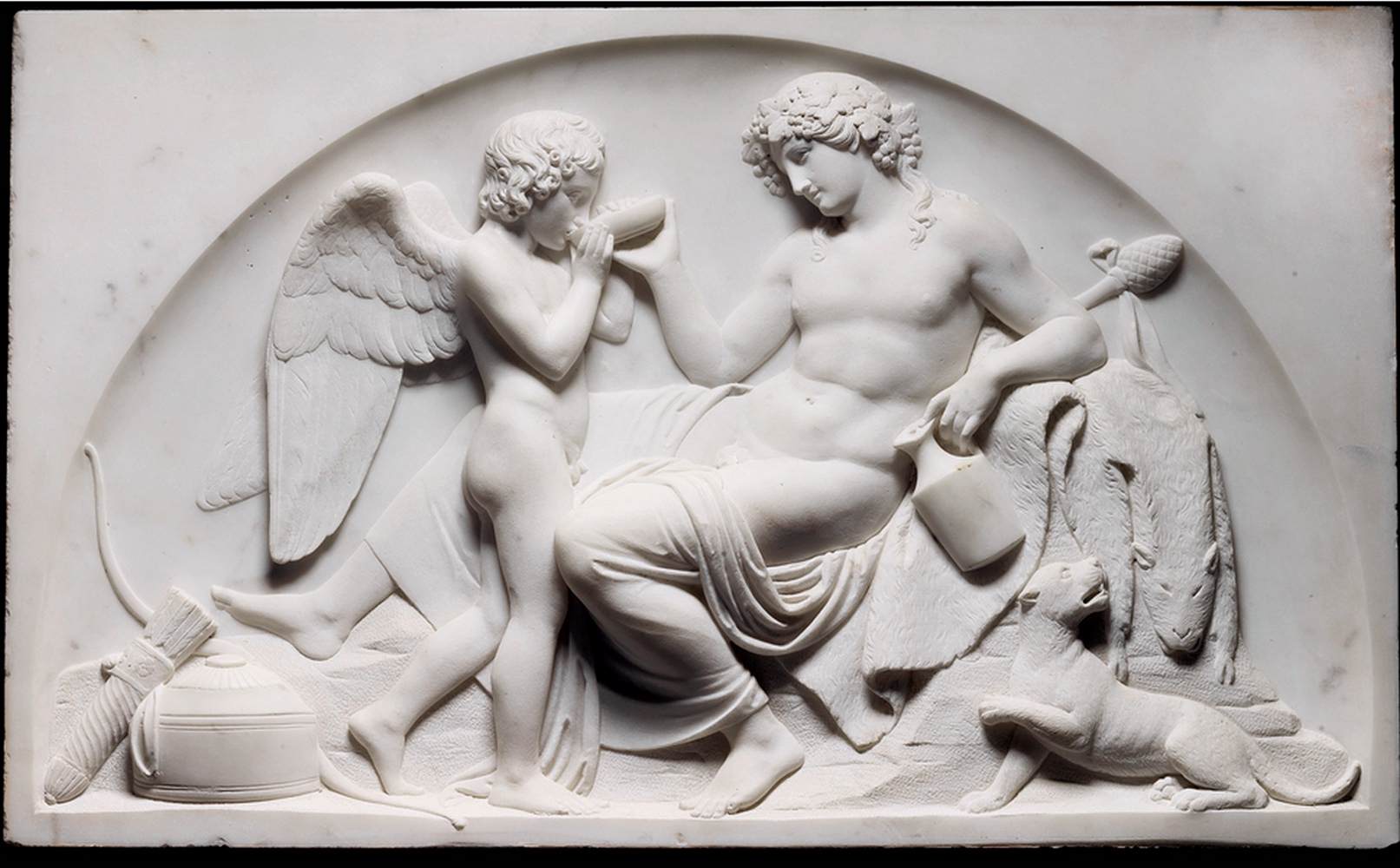 Cupid and Bacchus by THORVALDSEN, Bertel