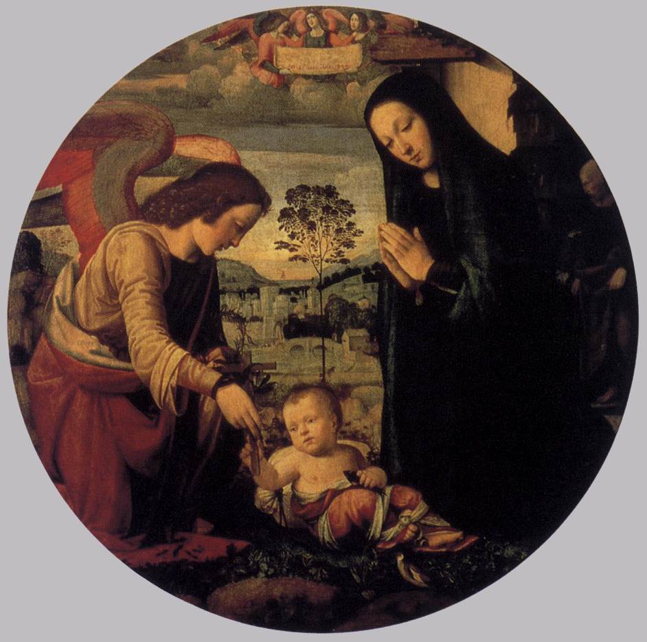 Adoration of the Child with Angel by