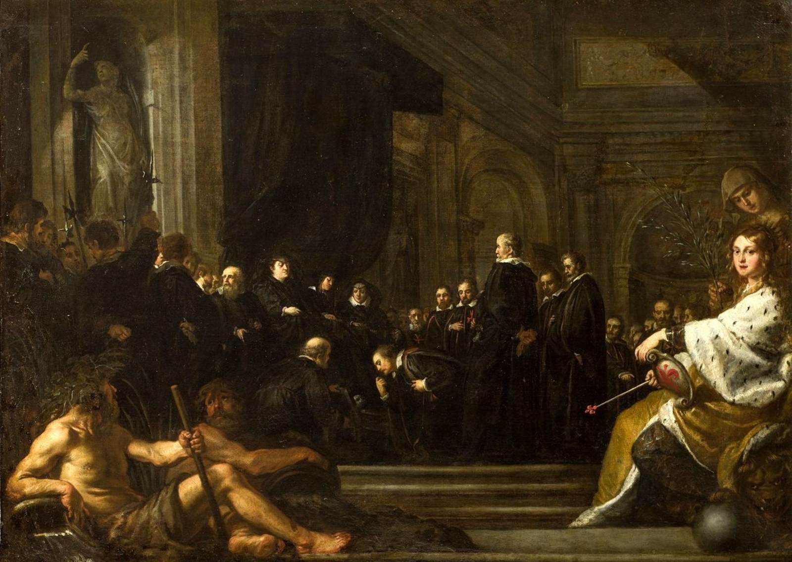 The Senators of Florence swearing Allegiance to Ferdinando II de' Medici by SUSTERMANS, Justus