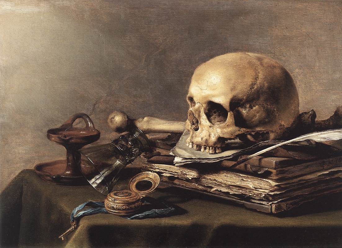 Vanitas Still-Life by CLAESZ., Pieter