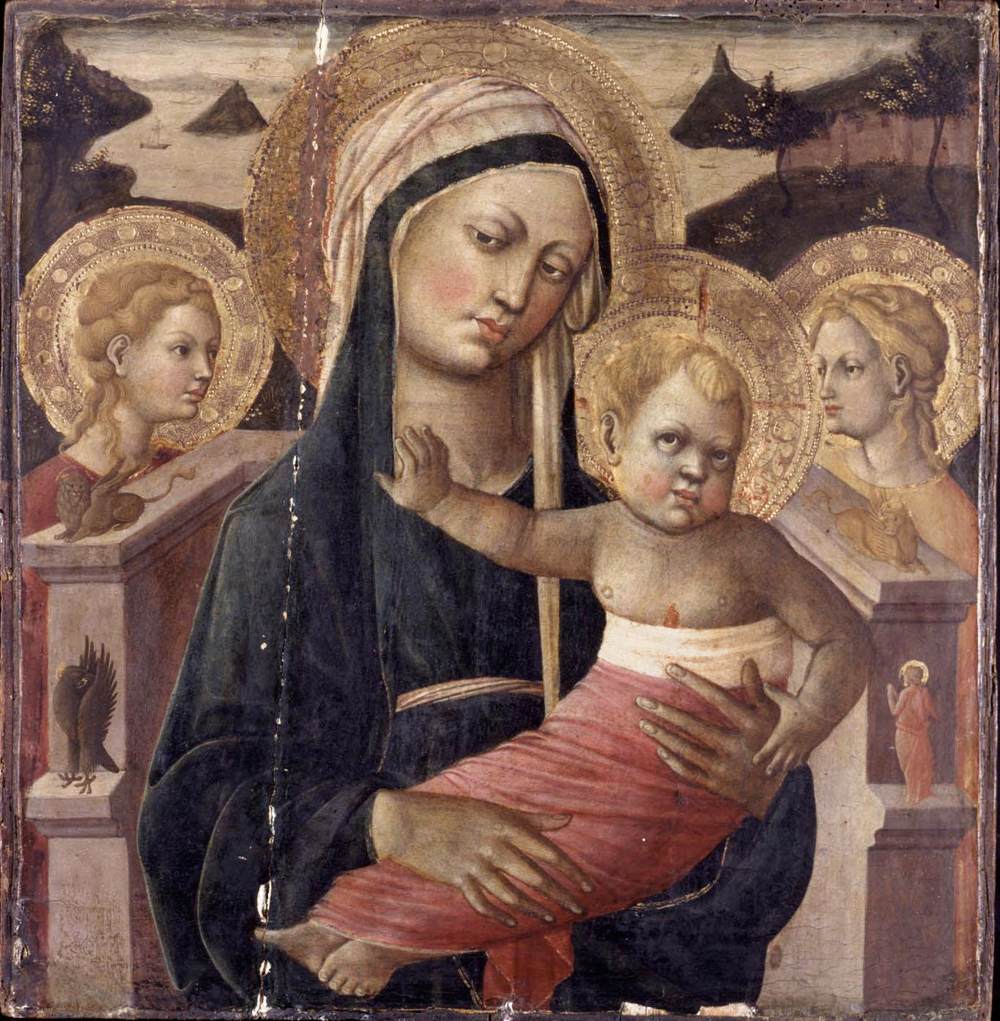 Madonna and Child Enthroned by SCHEGGIA