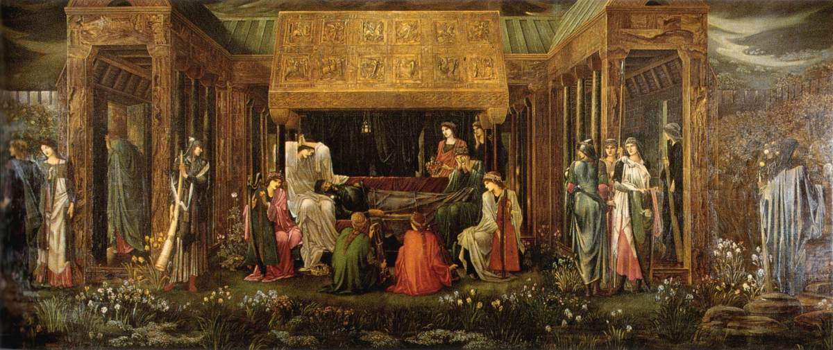 The Sleep of King Arthur in Avalon by BURNE-JONES, Edward