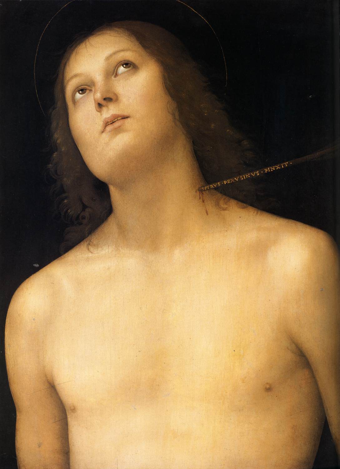 Bust of St Sebastian by PERUGINO, Pietro