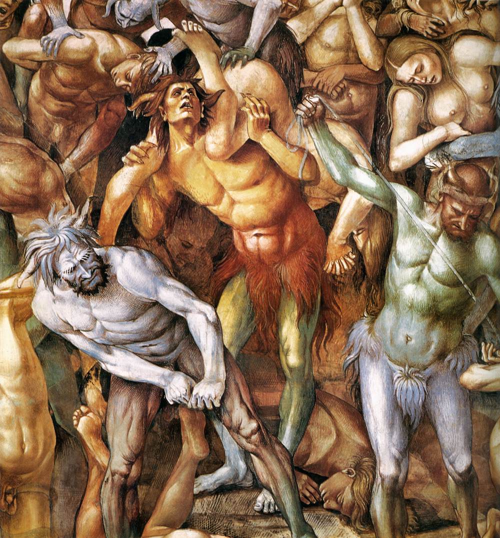 The Damned (detail) by SIGNORELLI, Luca