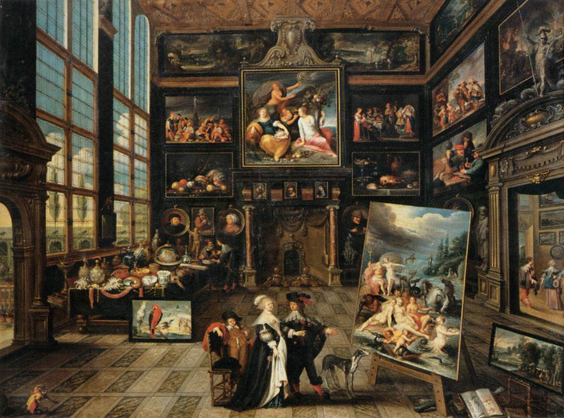 Interior of a Collector's Gallery of Paintings and Objets d'Art by