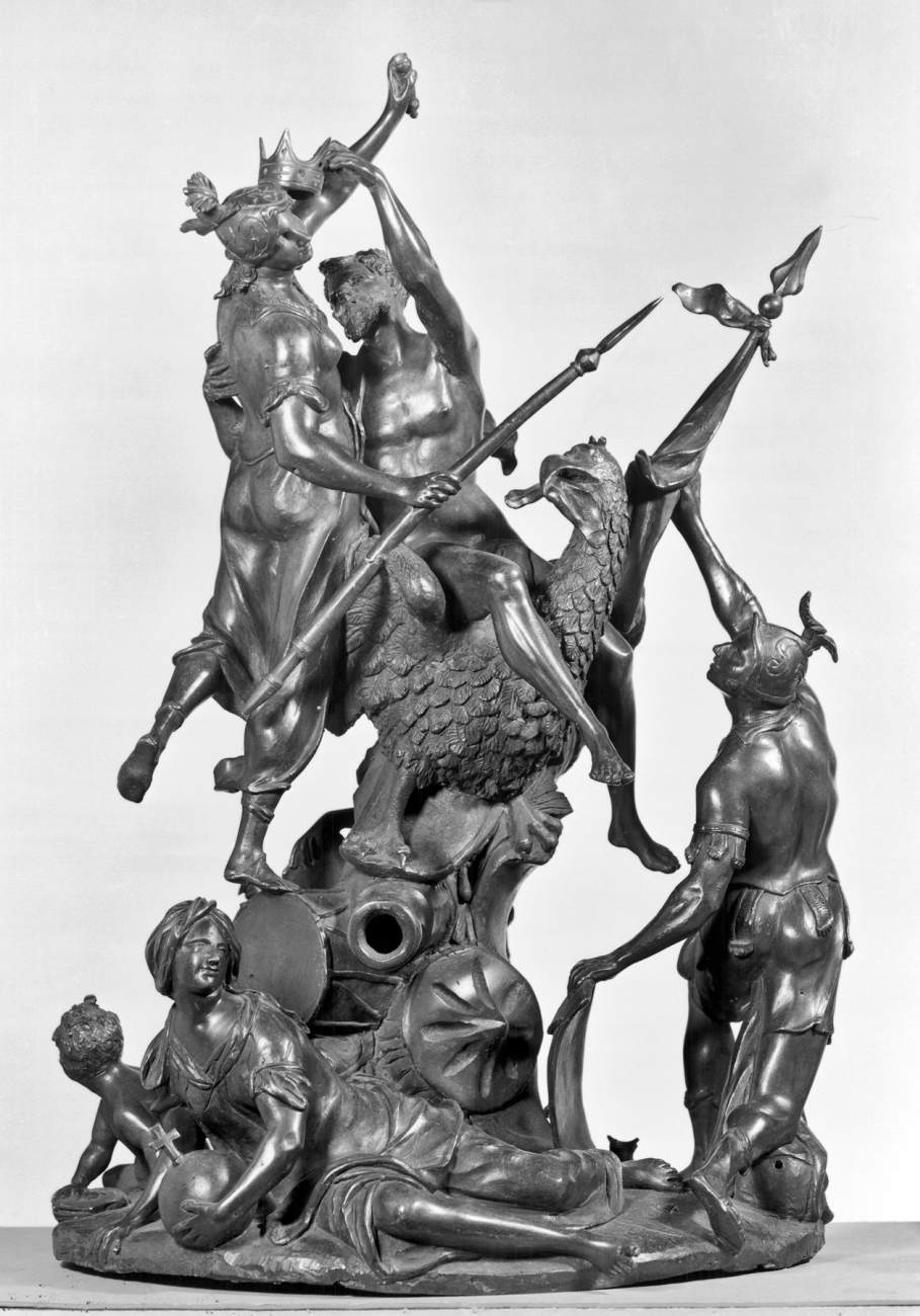 Allegorical Groups Representing the Four Continents: Europe by BERTOS, Francesco