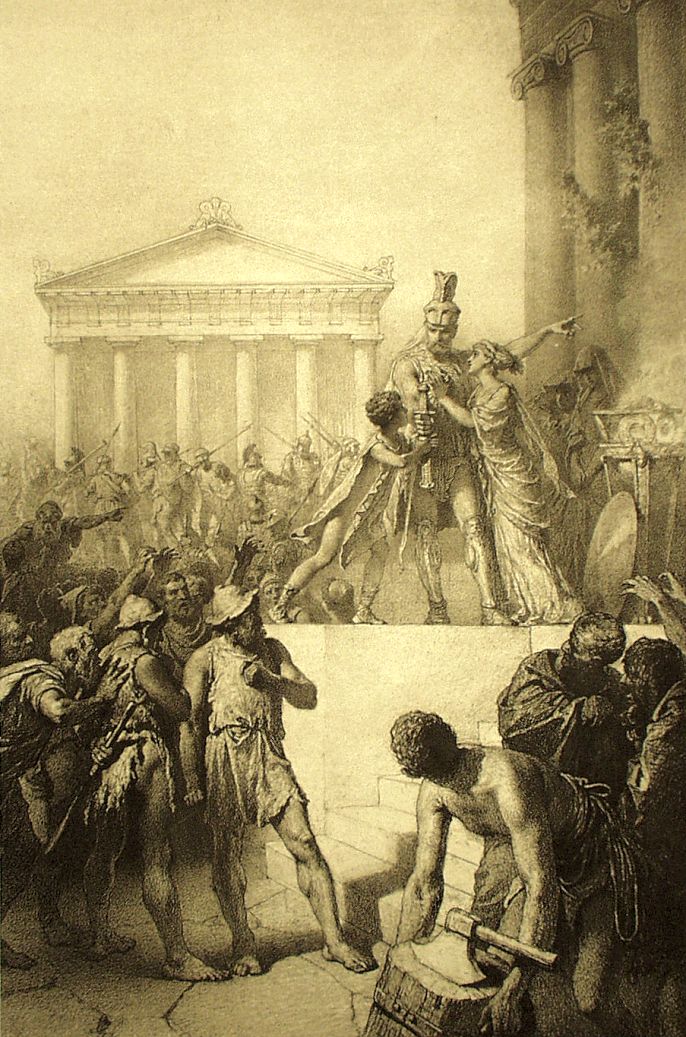 Illustration to Imre Madách's The Tragedy of Man: In Athens (Scene 5) by ZICHY, Mihály