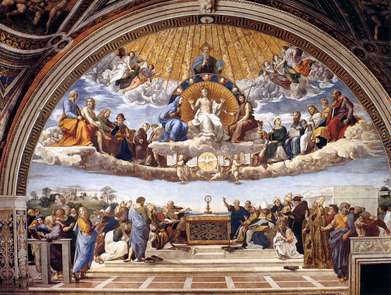 Disputation of the Holy Sacrament (La Disputa) by RAFFAELLO Sanzio