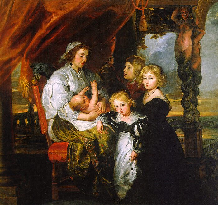 Deborah Kip and her Children by RUBENS, Peter Paul