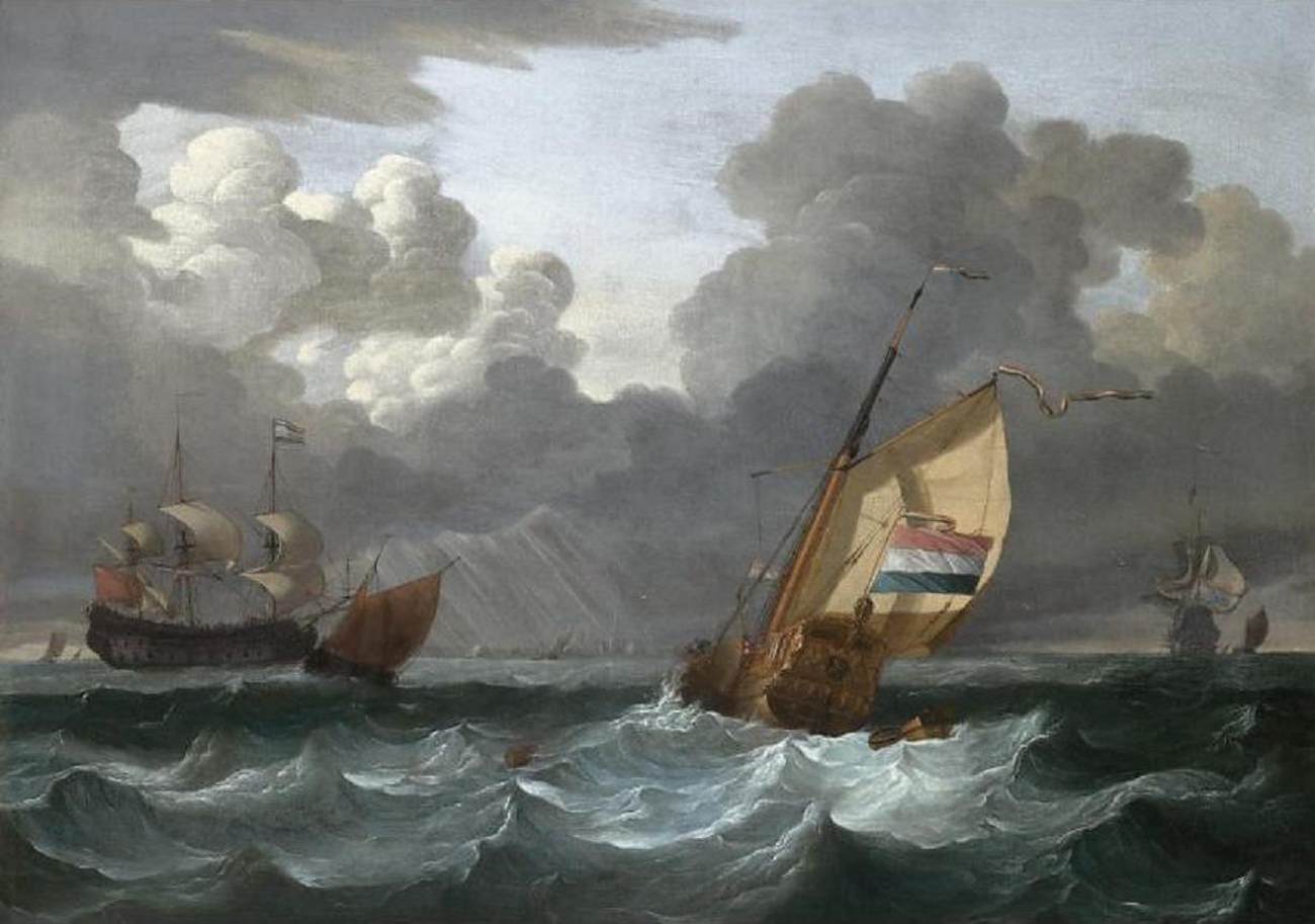 Dutch Yacht and Other Ships by VITRINGA, Wigerus