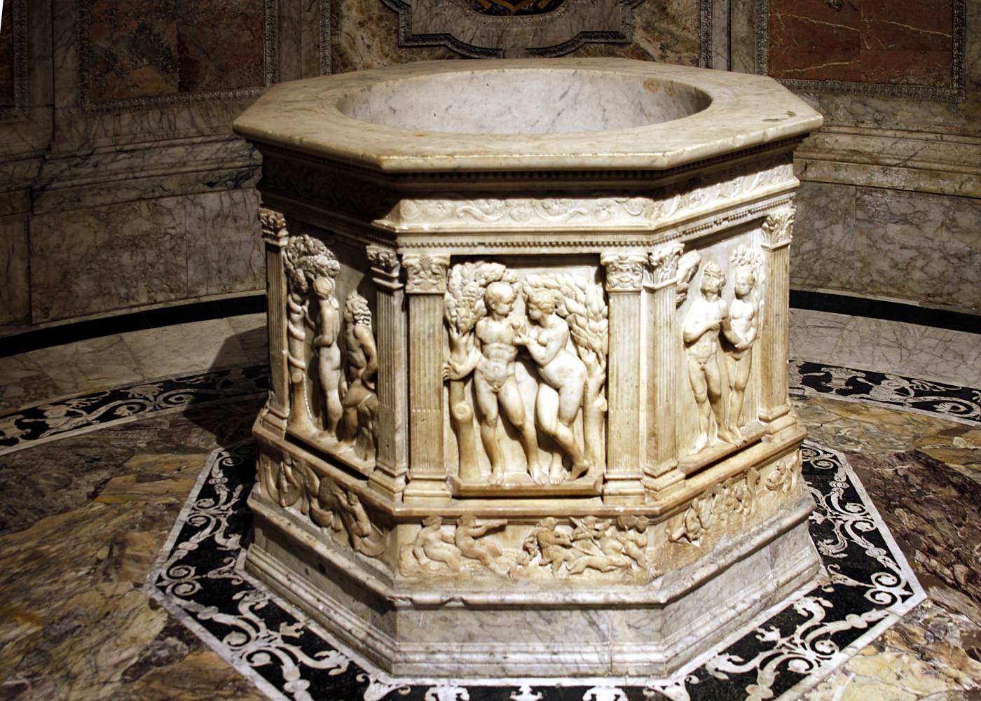 Baptismal font by