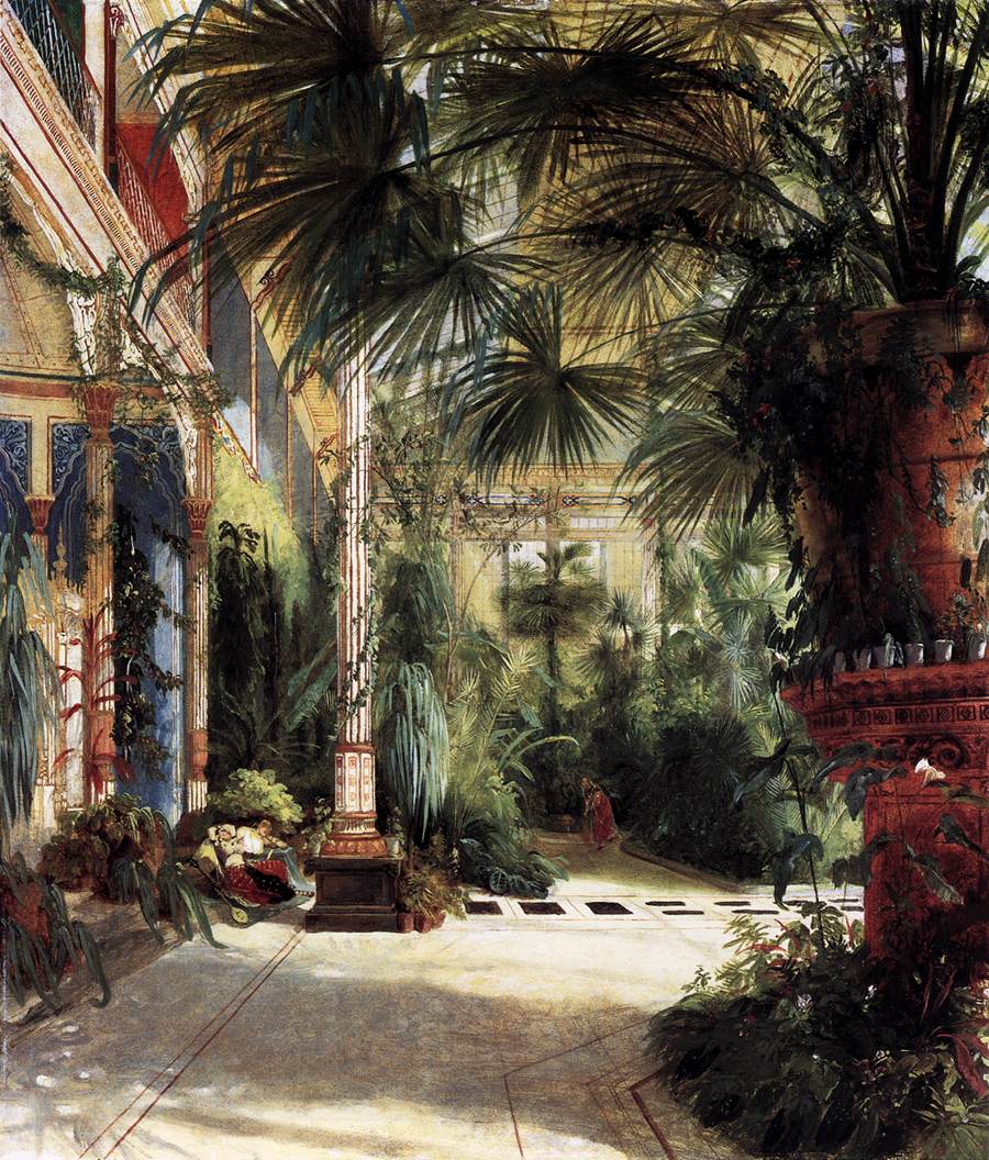 Friedrich Wilhelm III's Palm Court by BLECHEN, Karl