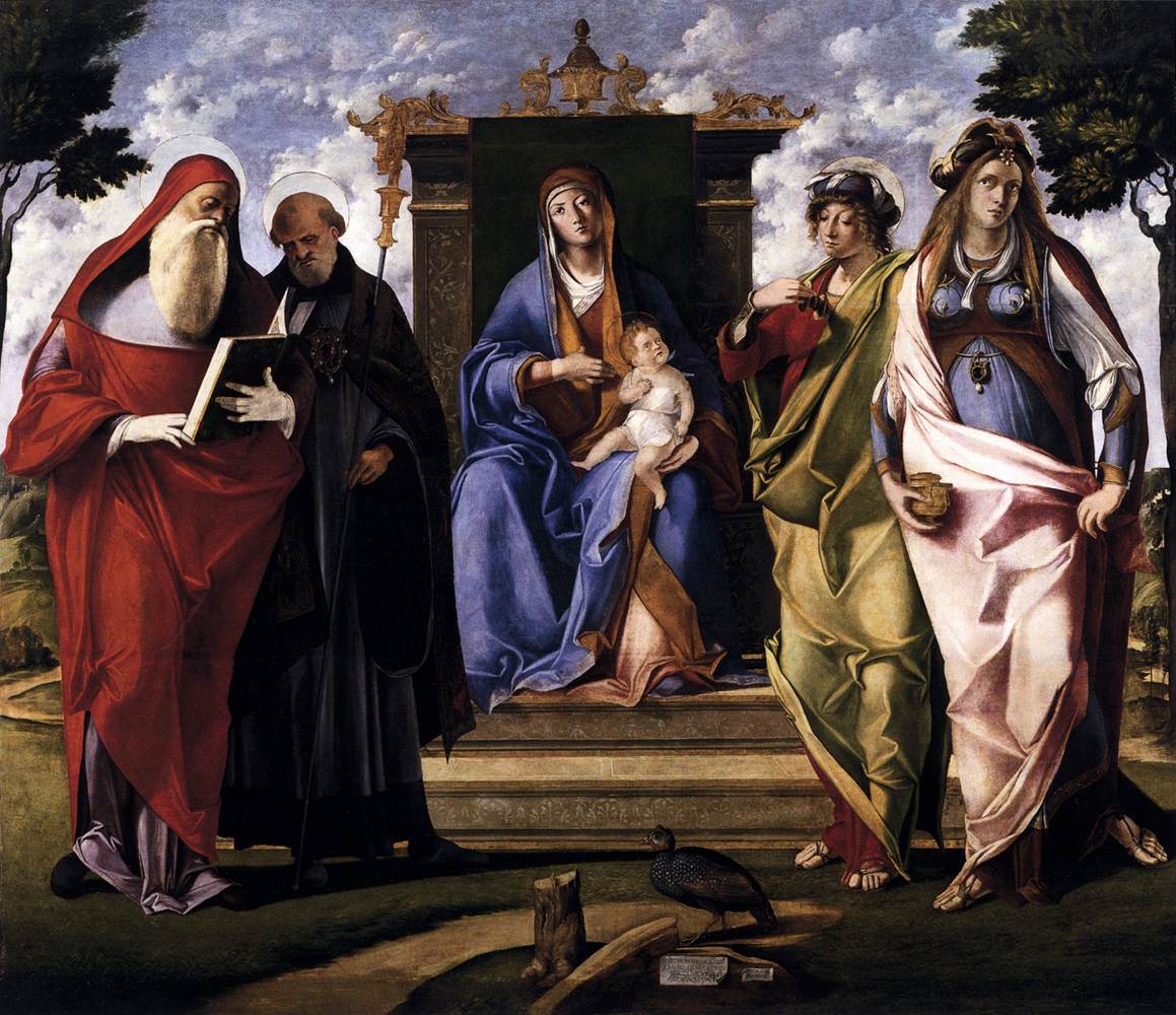 Virgin and Child Enthroned with Saints by DIANA, Benedetto