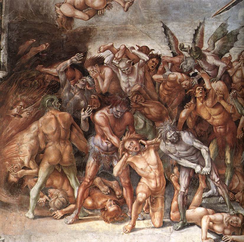 The Damned (detail) by SIGNORELLI, Luca