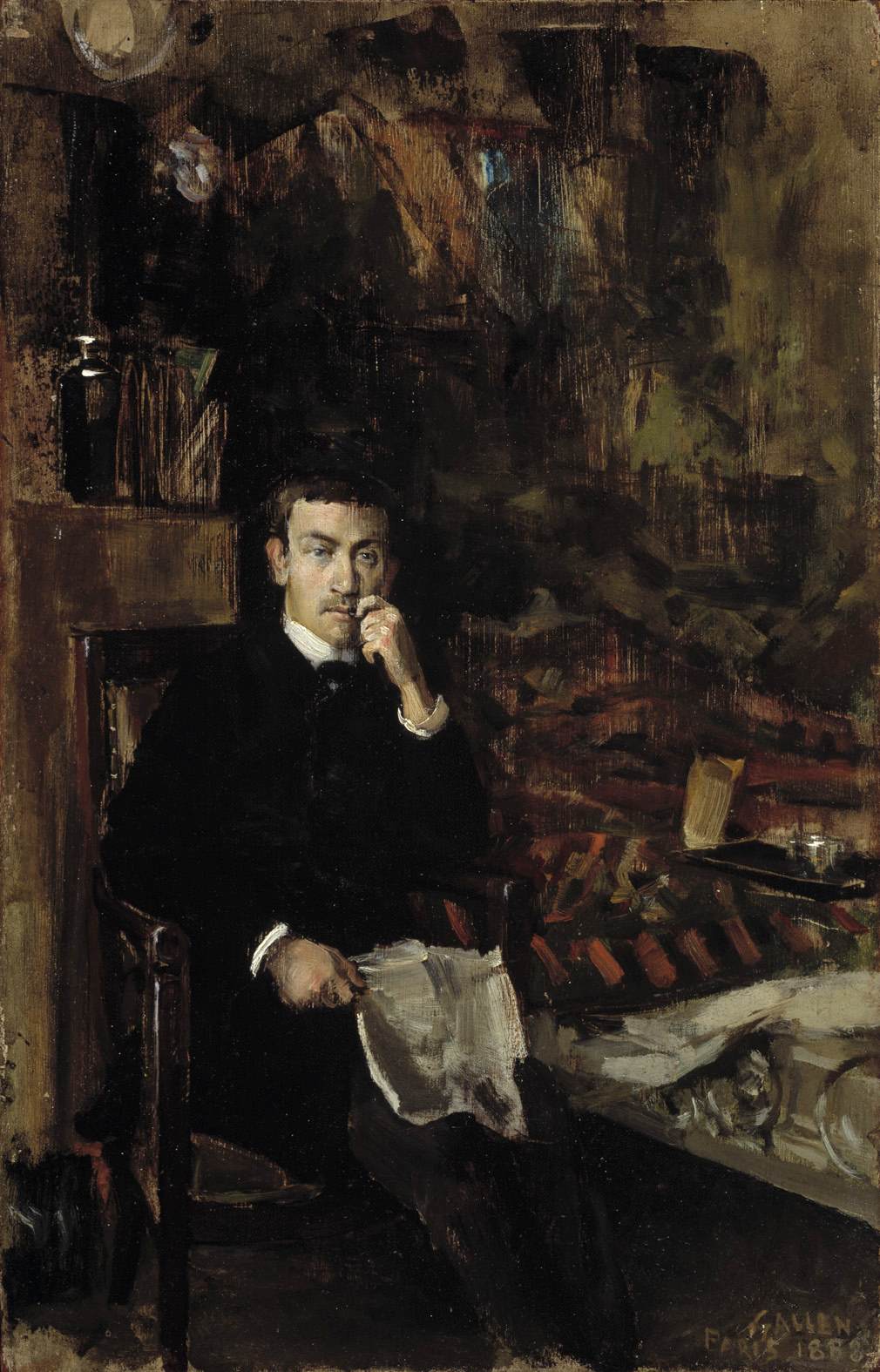 Portrait of the Norwegian Artist C. A. Dørnberger by GALLEN-KALLELA, Akseli