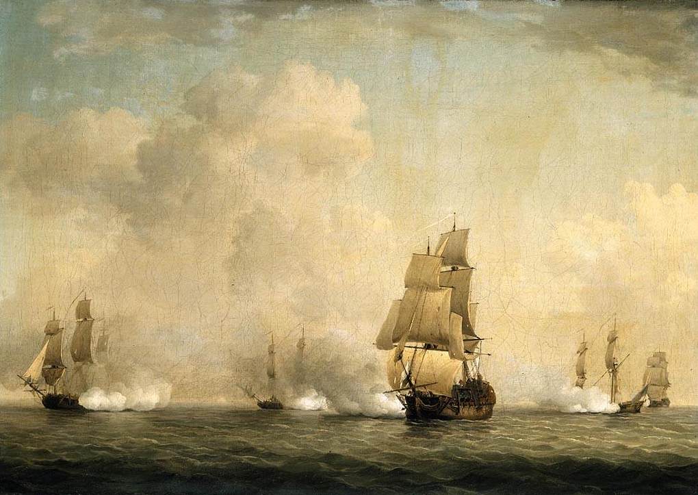 The Capture of a French Ship by Royal Family Privateers by