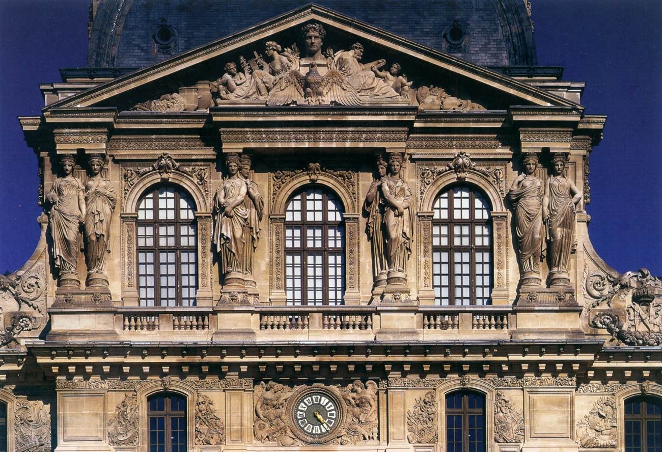 Caryatids on the Pavillon de l'Horloge by SARAZIN, Jacques