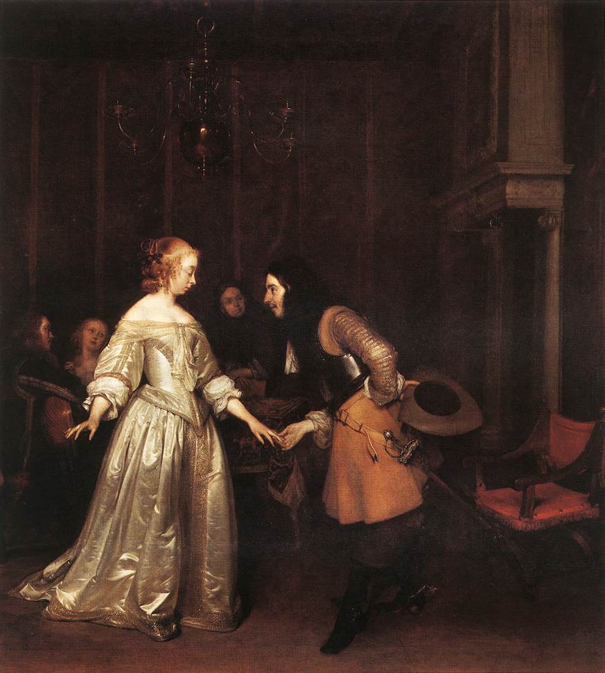 The Dancing Couple by TERBORCH, Gerard