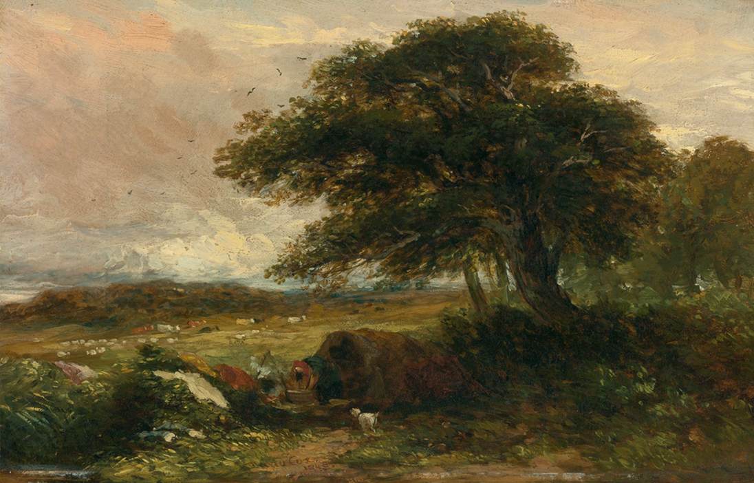 Landscape with a Gypsy Tent by COX, David