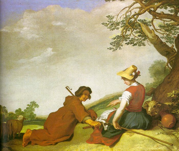 Shepherd and Sherpherdess by BLOEMAERT, Abraham