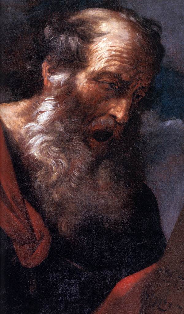 Moses with the Tables of the Law (detail) by RENI, Guido