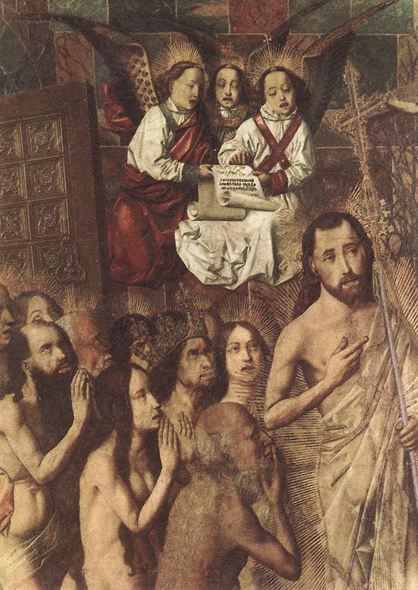 Christ Leading the Patriarchs to the Paradise (detail) by BERMEJO, Bartolomé