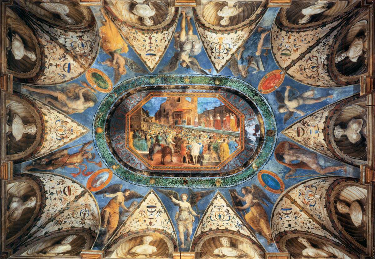 Ceiling decoration by GENGA, Girolamo