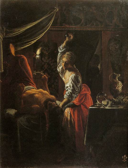 Judith Beheading Holofernes by ELSHEIMER, Adam