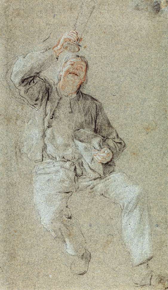 Young Man with a Raised Glass by DUSART, Cornelis