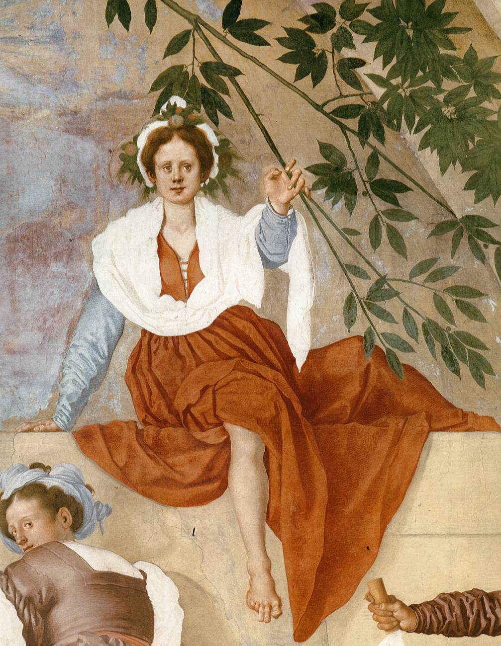 Lunette fresco (detail) by PONTORMO, Jacopo