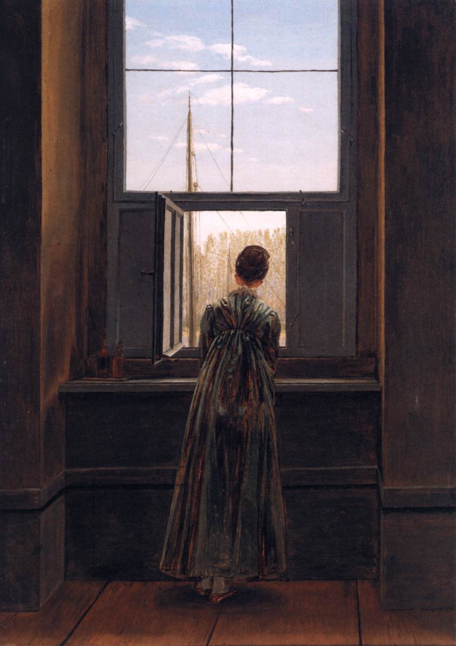 Woman at a Window by FRIEDRICH, Caspar David