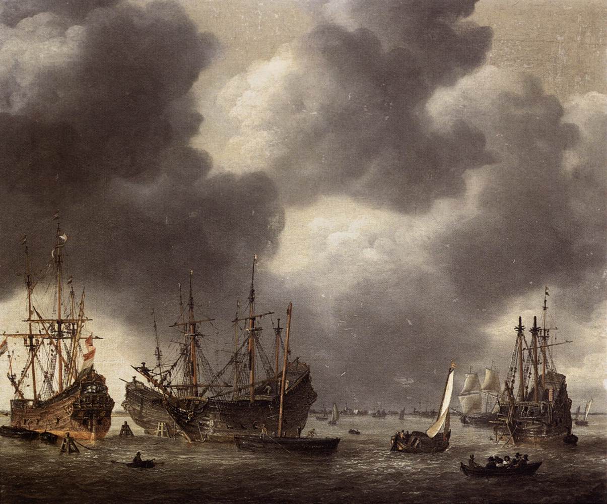 Merchant Vessel at Anchor by NOOMS, Reiner