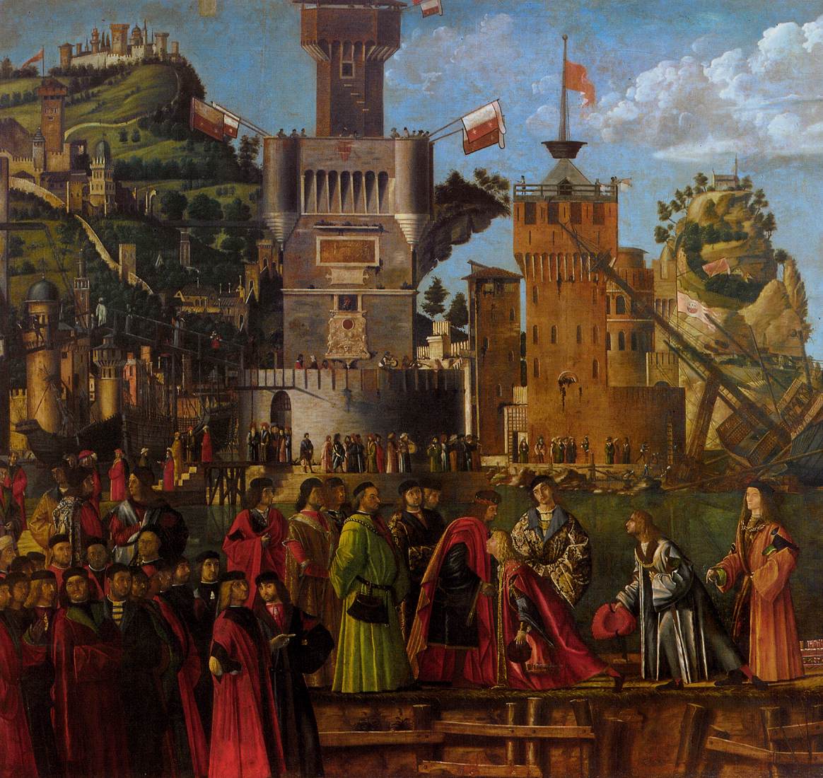 Departure of the Pilgrims (detail) by CARPACCIO, Vittore