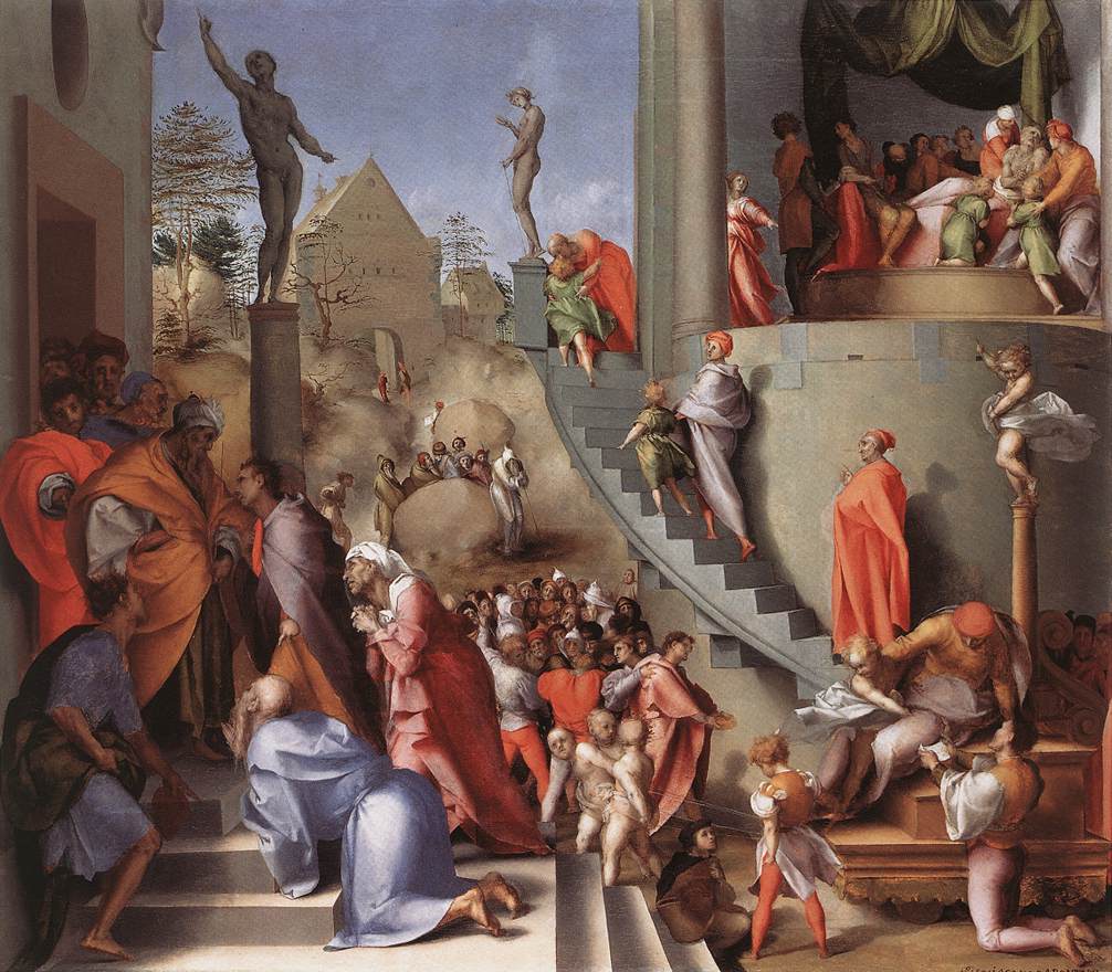 Joseph in Egypt by PONTORMO, Jacopo