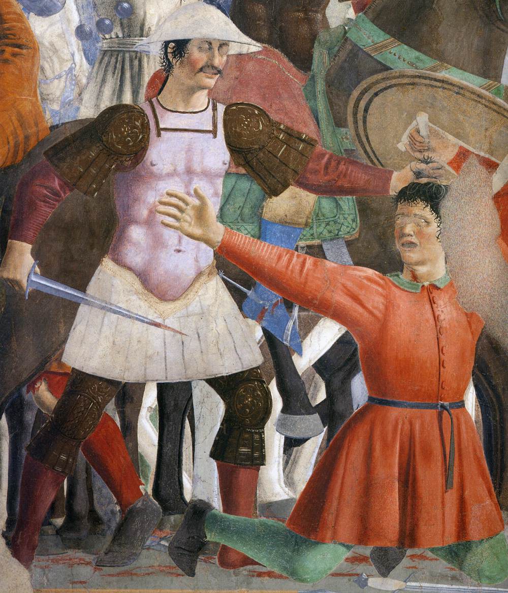 8. Battle between Heraclius and Chosroes (detail) by PIERO DELLA FRANCESCA