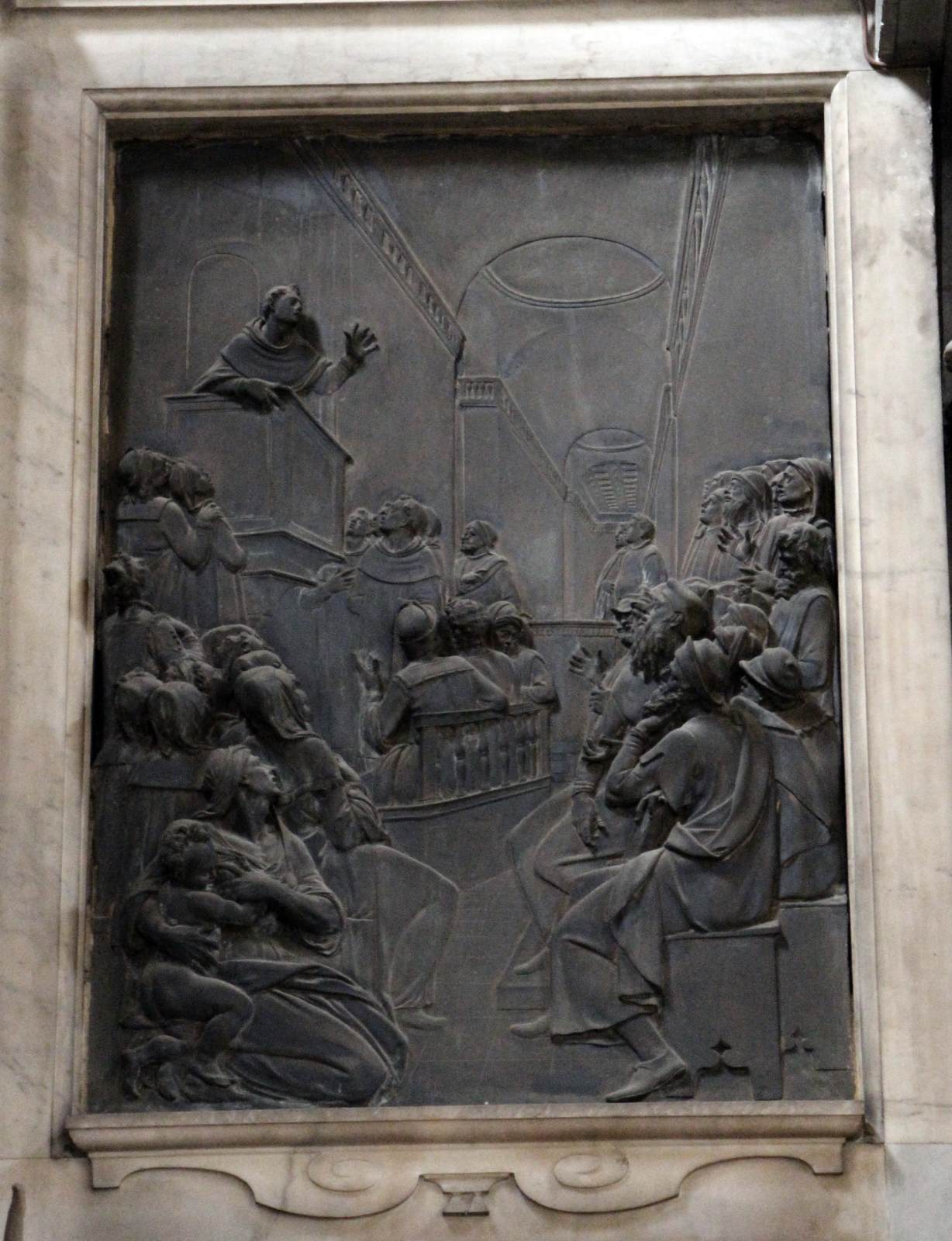 St Antoninus Preaching by GIAMBOLOGNA