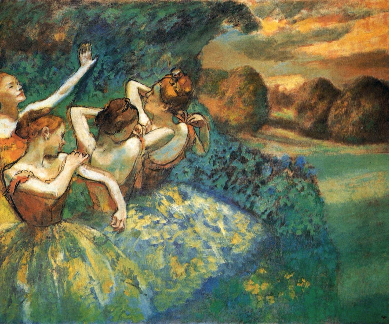 Four Dancers by DEGAS, Edgar