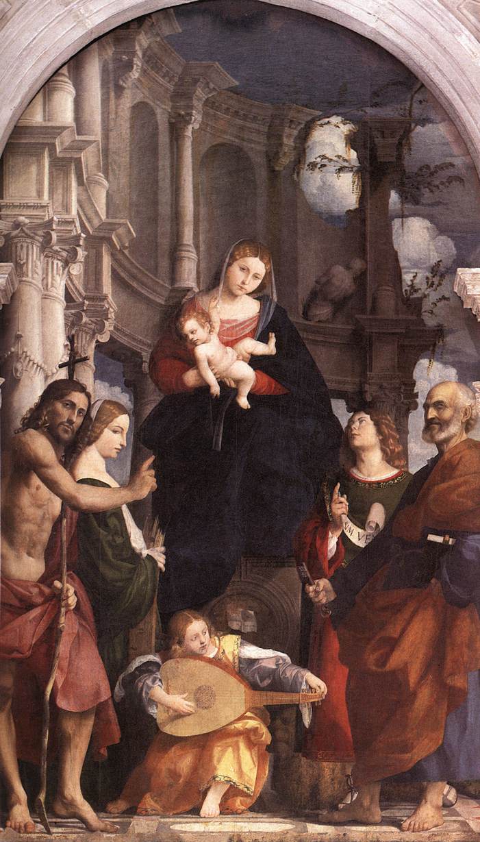 Madonna and Child Enthroned with Saints by