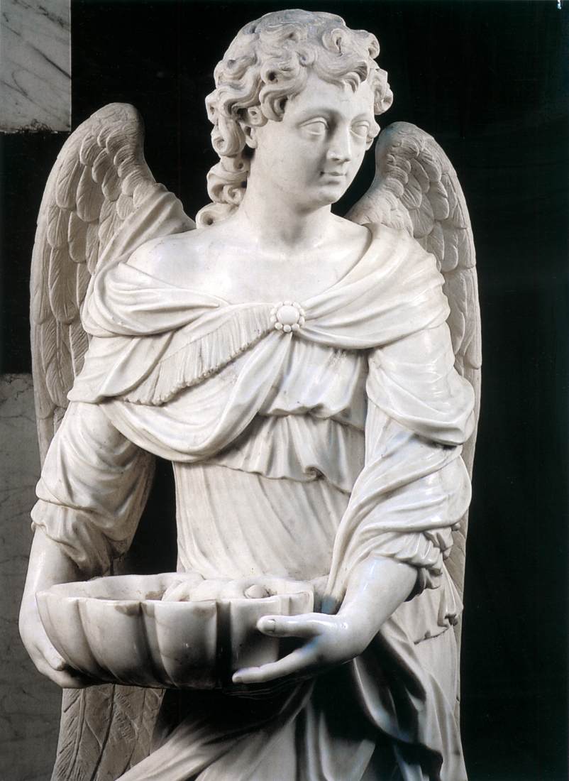 Angel with Holy-Water Font by STEEN, Jan van der