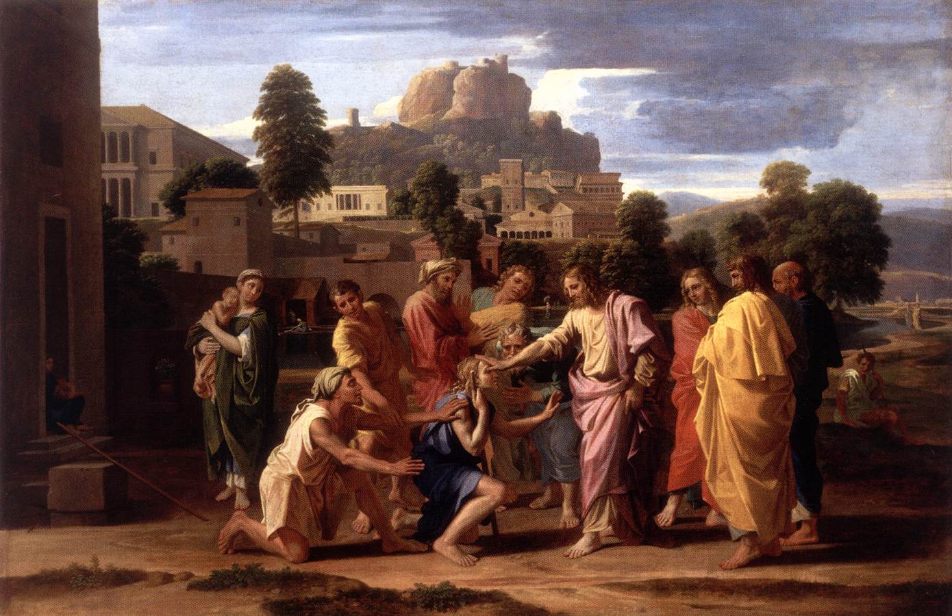 Christ Healing the Blind by POUSSIN, Nicolas