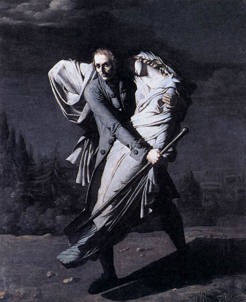 Young Holding his Dead Daughter in his Arms by VAFFLARD, Pierre-Auguste