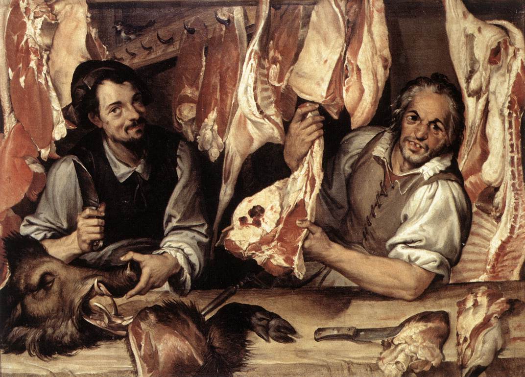 The Butcher's Shop by PASSEROTTI, Bartolomeo