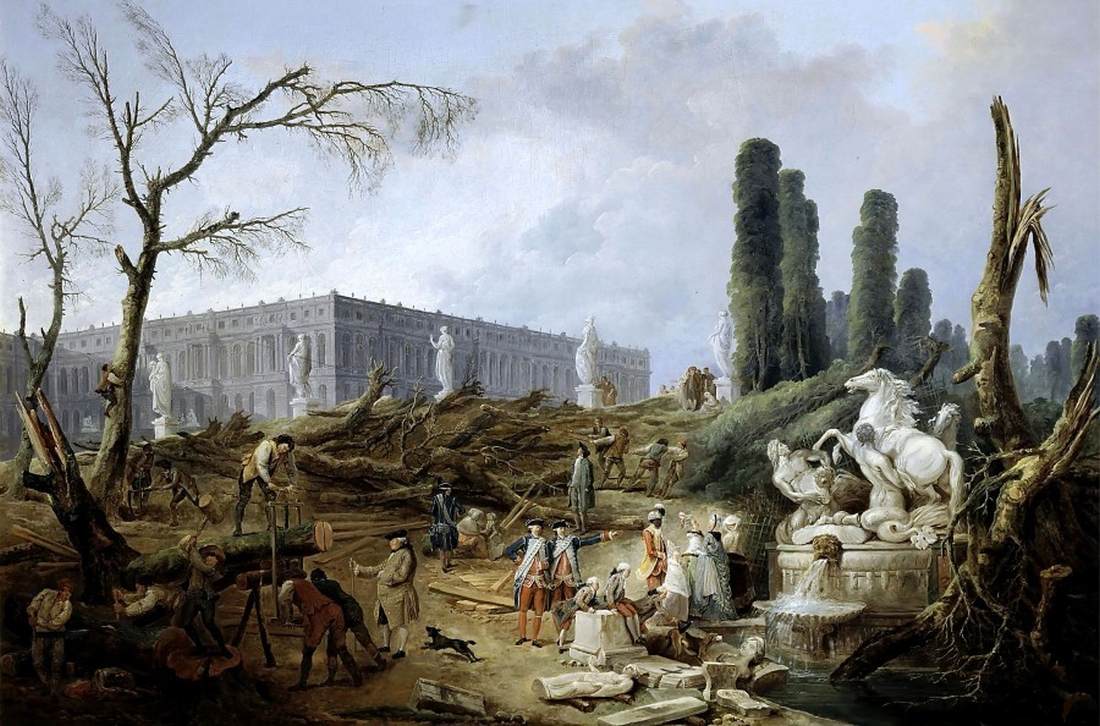 The Grove and Bath of Apollo by ROBERT, Hubert