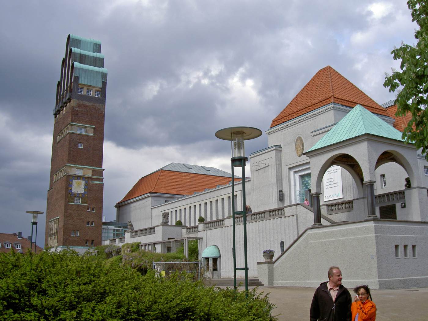 Exhibition Building: exterior view by OLBRICH, Josef Maria